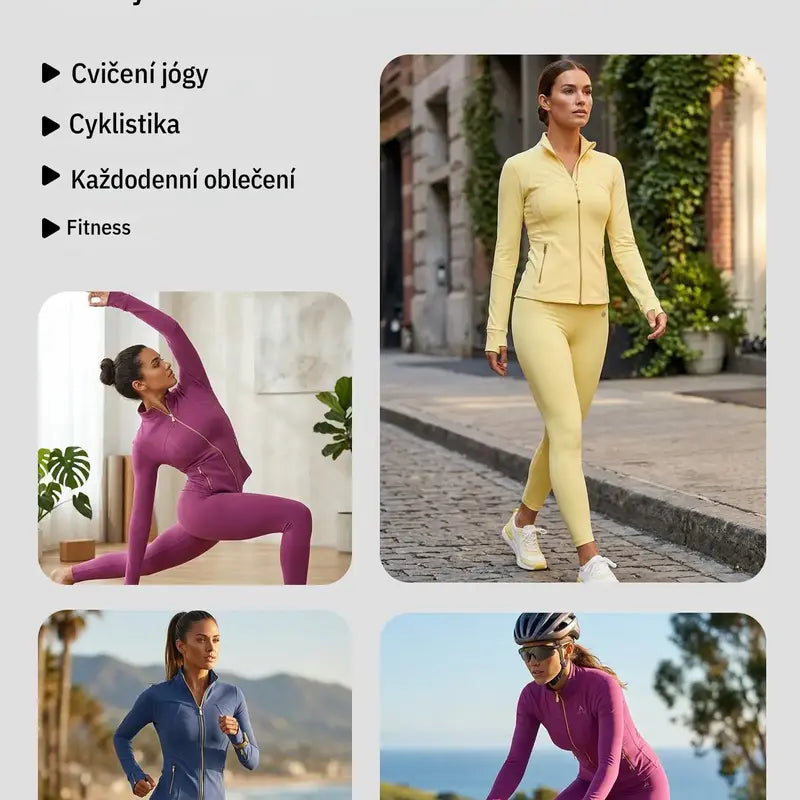 Soft-Brushed Activewear — Yellow Jacket, Leggings or Flare Pants - original gallery 5