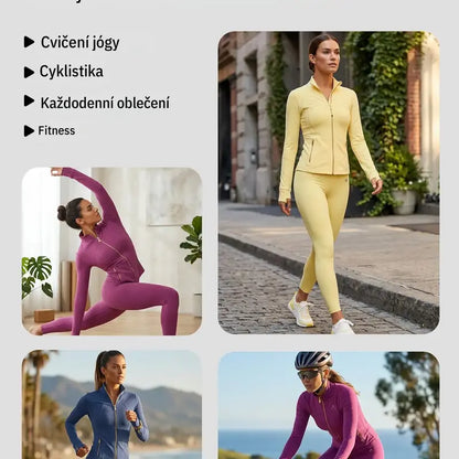 Soft-Brushed Activewear — Yellow Jacket, Leggings or Flare Pants - original gallery 5