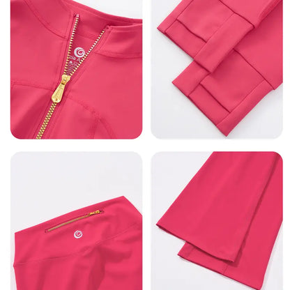 Soft-Brushed Activewear — Yellow Jacket, Leggings or Flare Pants - original gallery 3