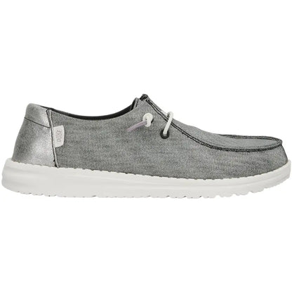 Metallic Sparkle Slip-On Shoes for Women - Charcoal original variant photo