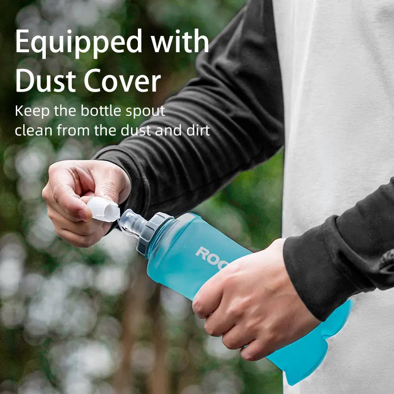 ROCKBROS 500 ml Blue Soft Flask - source design and use details
