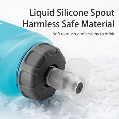 ROCKBROS 500 ml Blue Soft Flask - source design and use details
