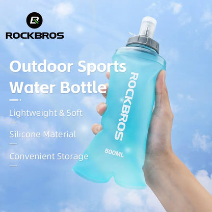 ROCKBROS 500 ml Blue Soft Flask - source design and use details