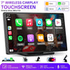 PASLDA 7-Inch Wireless CarPlay and Android Auto Display
