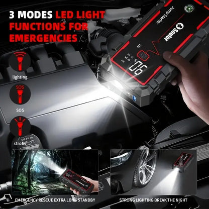 Soulor CY20 12V Portable Jump Starter with LED Light