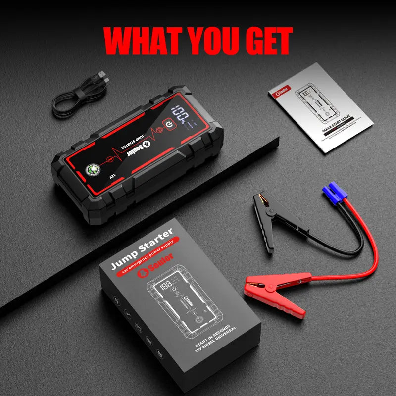 Soulor CY20 12V Portable Jump Starter with LED Light