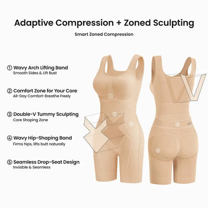 Open-Back Shaping Bodysuits with Cotton Gusset — 2-Pack - original product photo 5