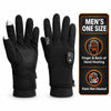 Black Rechargeable Full-Finger Heated Gloves