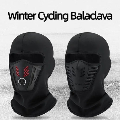 Black Winter Hood with Vented Face Panel — 0