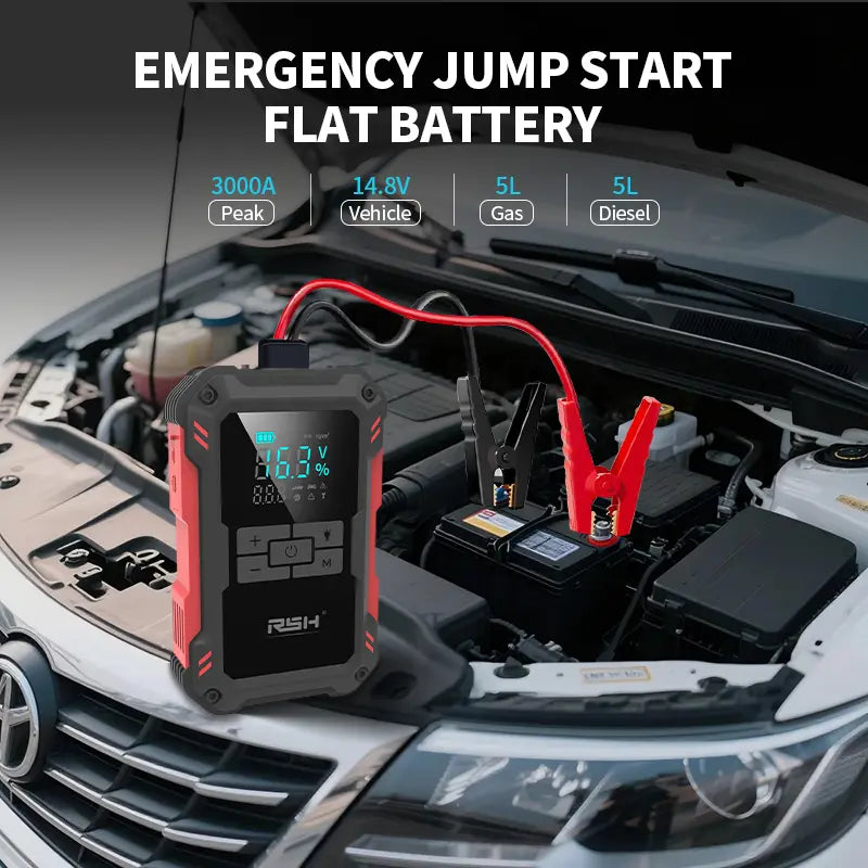 RSH JS800 12V Jump Starter with Tire Inflator