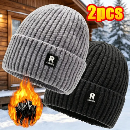 Two Piece Fleece Lined Cuffed Beanie Packs — 0
