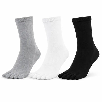Cotton Five-Toe Socks — Three Pairs - source design and use details