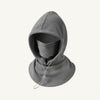 Dark Gray Fleece-Lined Hooded Face Cover