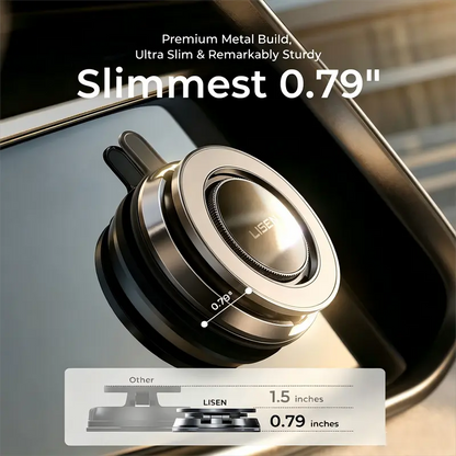 LISEN Metal Magnetic Phone Mount with Nano-Gel Suction Base