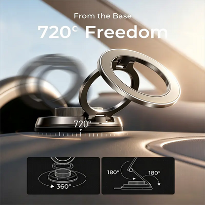 LISEN Metal Magnetic Phone Mount with Nano-Gel Suction Base