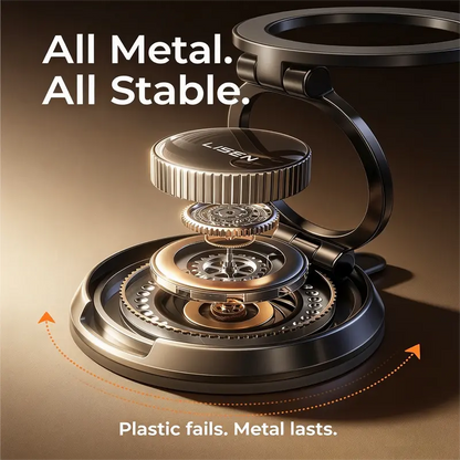 LISEN Metal Magnetic Phone Mount with Nano-Gel Suction Base