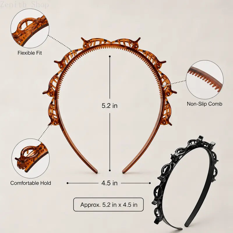 Clip Headbands — Four-Piece Set - source design and use details