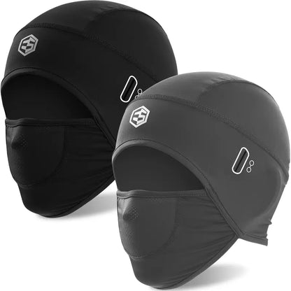 Two Piece Lightweight Face Cover Packs — Black*1+grey*1
