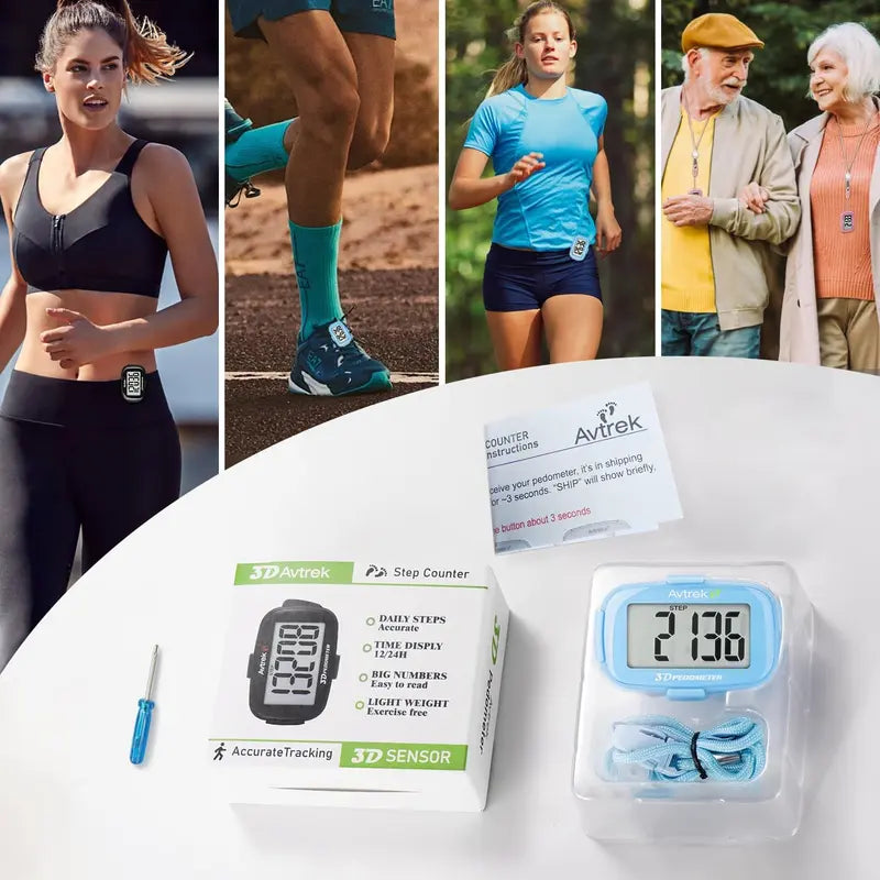 AVTREK Clip-On 3D Pedometer with Backlight - shared design and use details