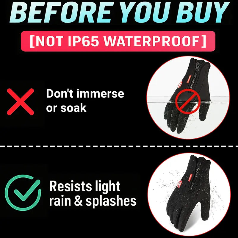 Touchscreen Winter Gloves with Textured Grip - source design and use details