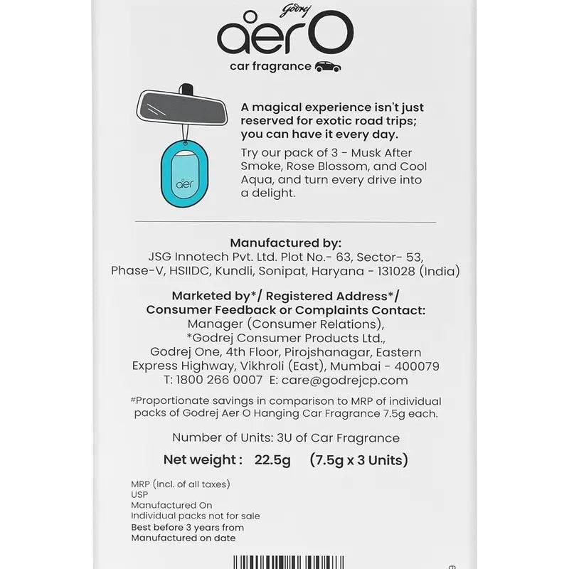 Godrej aer O Hanging Car Fresheners — 2 Assorted Units