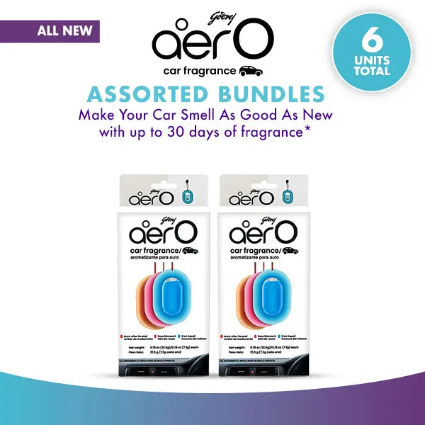 Godrej aer O Hanging Car Fresheners — 2 Assorted Units