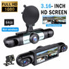 BCUOZ Four-Channel Dash Camera with 64GB Memory Card