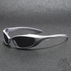 Y2K Wraparound Oval Sunglasses