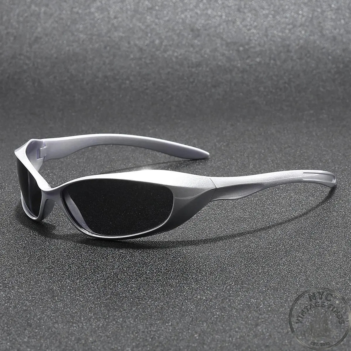 Y2K Wraparound Oval Sunglasses — 0