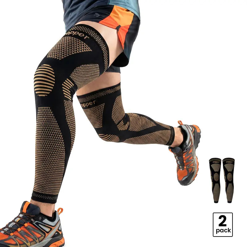 Full-Leg Stretch Sleeves — One Pair - source design and use details