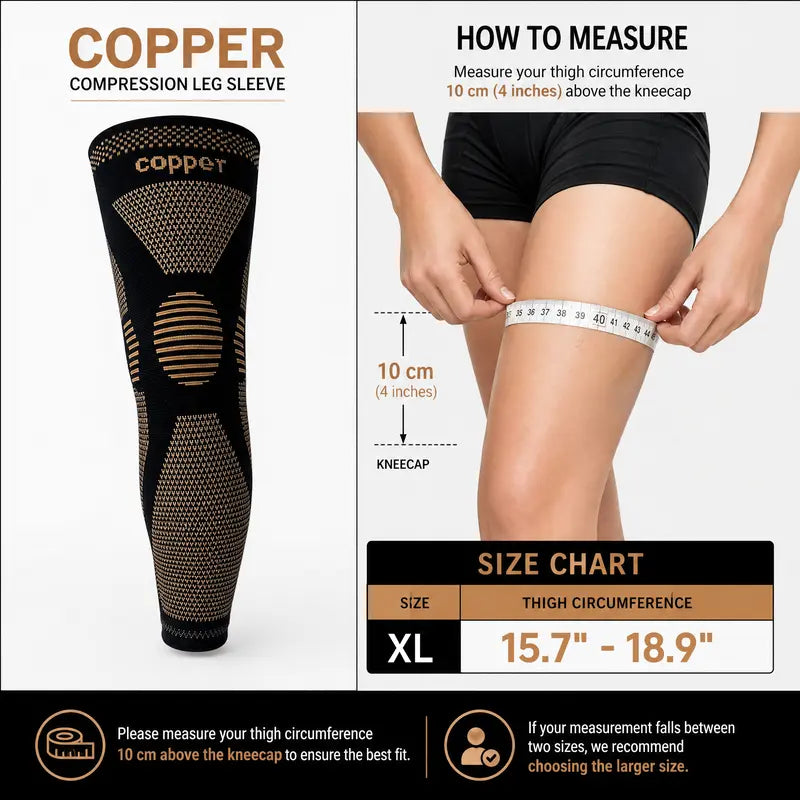 Full-Leg Stretch Sleeves — One Pair - XL