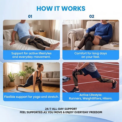 Full-Leg Stretch Sleeves — One Pair - source design and use details