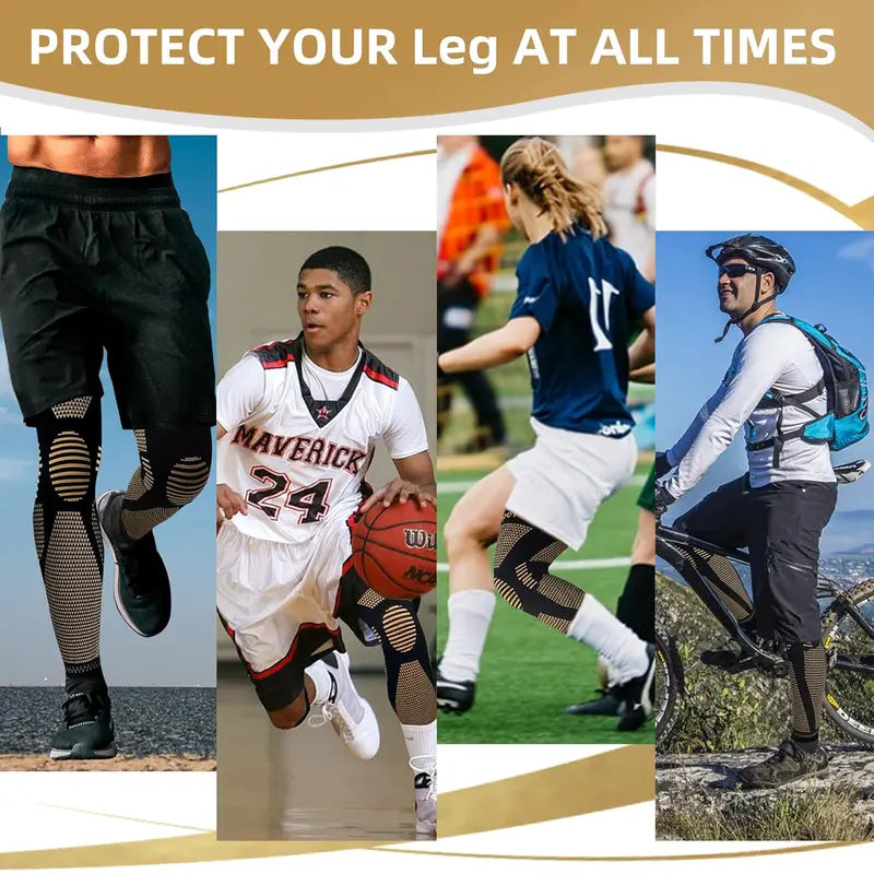 Full-Leg Stretch Sleeves — One Pair - source design and use details