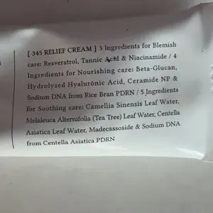 Source five-star review photo by K**D · 345 Relief Cream