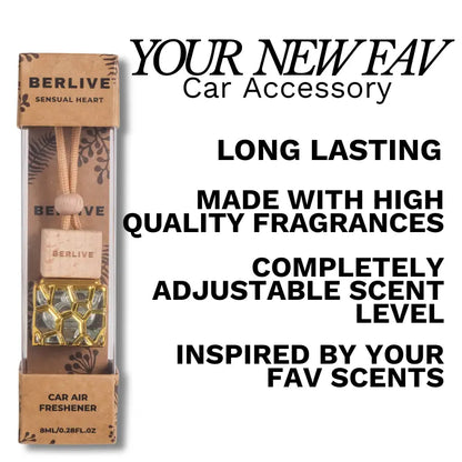 Hanging Car Fragrance with Wooden Cap — 5-Pack - original product photo 2