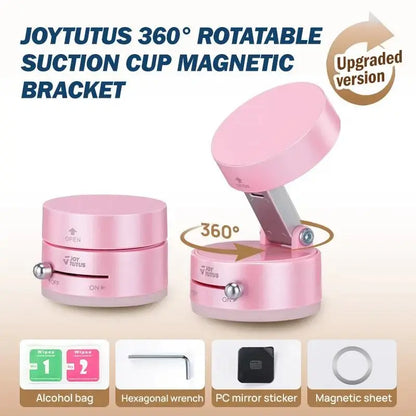 JOYTUTUS Double-Sided Nano Magnetic Phone Holder for Car — Upgrade Pink