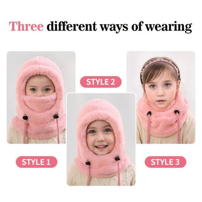 Kids' Fleece Balaclava and Neck Warmer - source design and use details