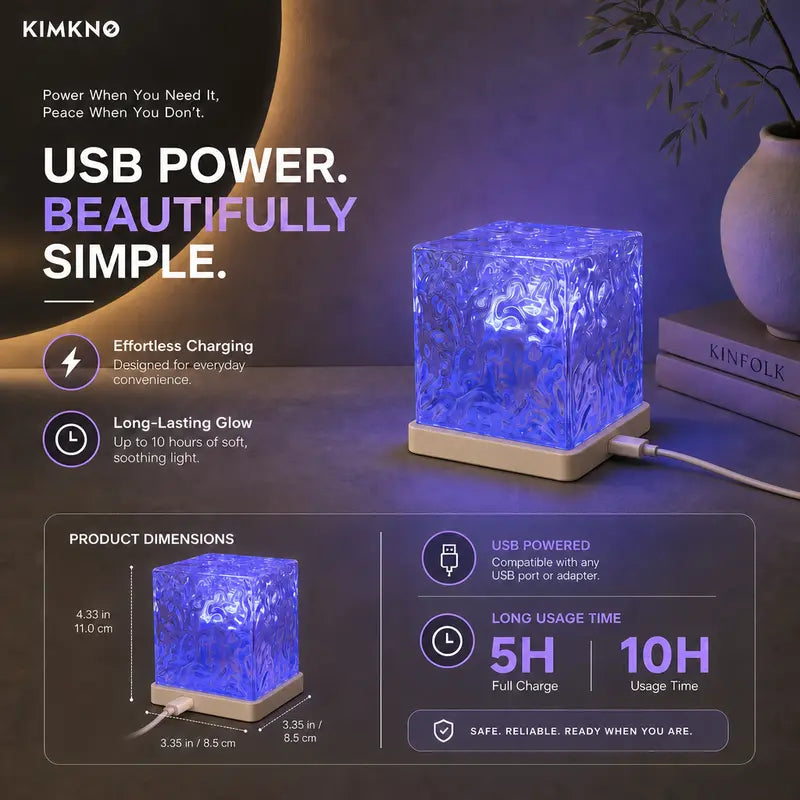 Rechargeable Ocean Wave Mood Light with Remote - original product photo 6
