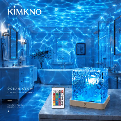 Rechargeable Ocean Wave Mood Light with Remote - original product photo 2