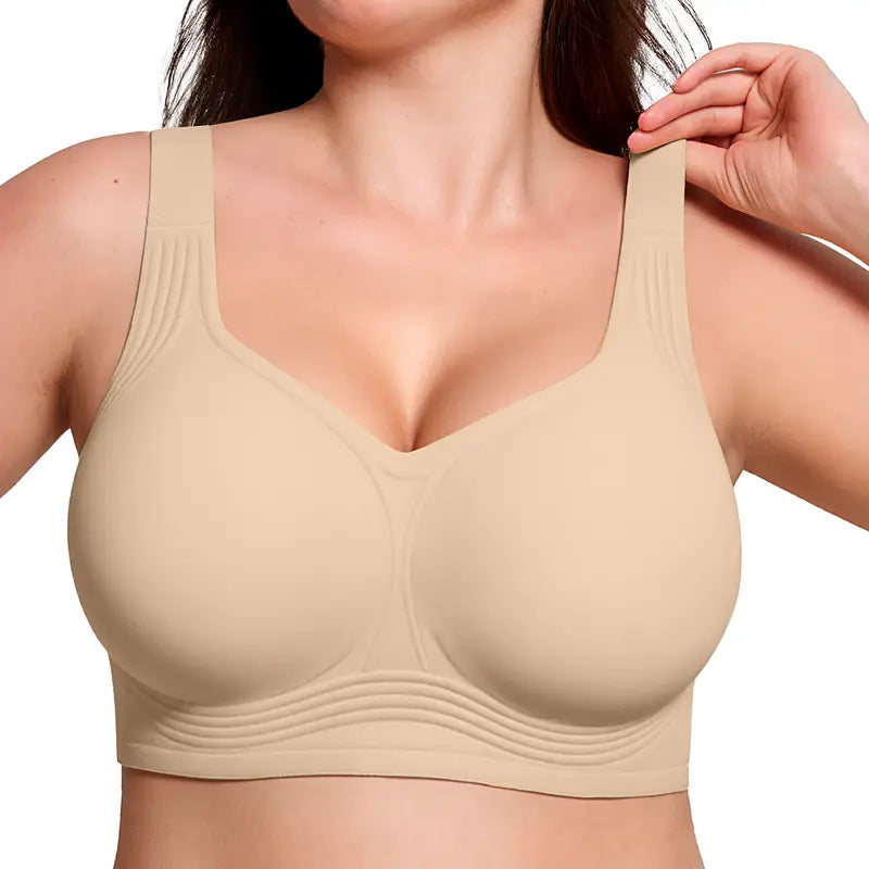 Full-Coverage Wireless Jelly Bra - Nude original variant photo