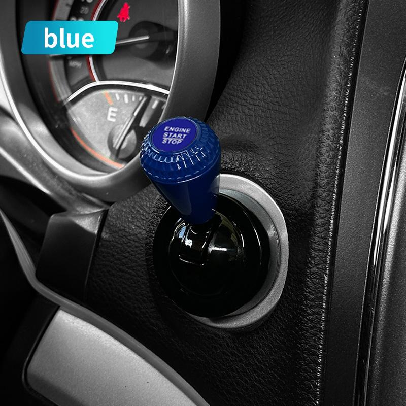 Metal Game-Style Engine Start Button Cover — 1Pcs-Blue-ZS