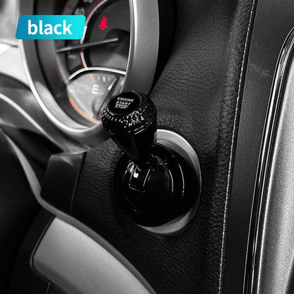 Metal Game-Style Engine Start Button Cover — 1Pcs-Black-ZS