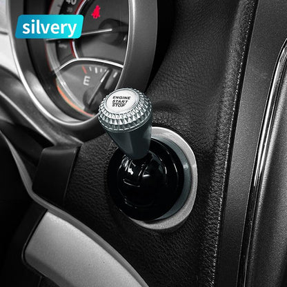 Metal Game-Style Engine Start Button Cover — 1Pcs-Silver-ZS
