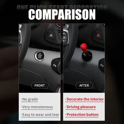 Metal Game-Style Engine Start Button Cover