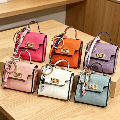 Mini Square Bag Keychain Charms — Two Matching Pieces - original main gallery photo