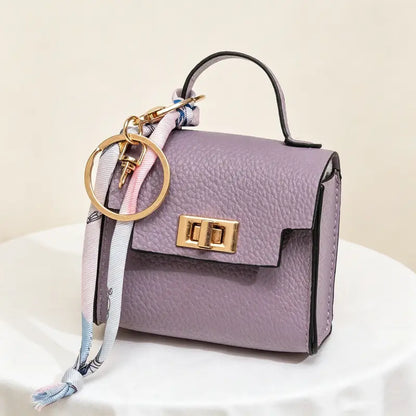 Mini Square Bag Keychain Charms — Two Matching Pieces - Purple original variant photo