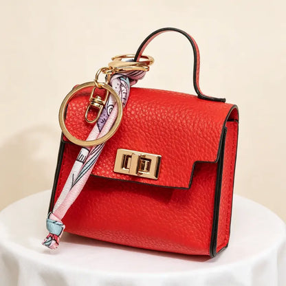 Mini Square Bag Keychain Charms — Two Matching Pieces - Red original variant photo