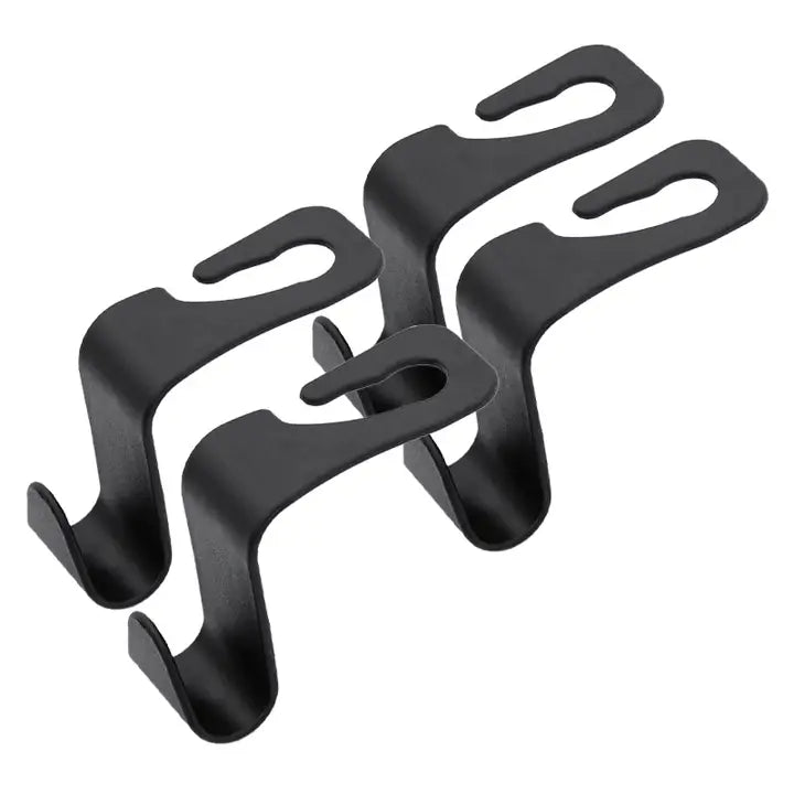 Rotating Car Headrest Storage Hooks — 2 Hooks