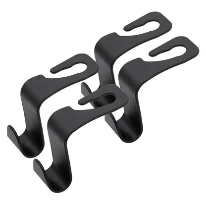 Rotating Car Headrest Storage Hooks — 2 Hooks