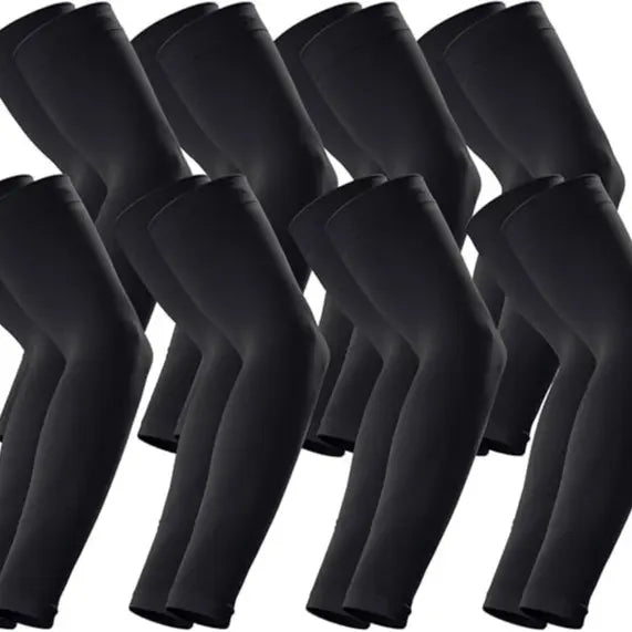 GOUNOD Long Arm Sleeve Packs — 8 Pairs-Black
